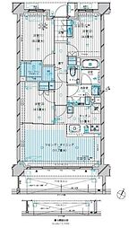 グランカーサ北浦和 6階3LDKの間取り