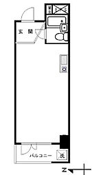 セントヒルズ池袋ワカイビル ワンルームの間取図画像