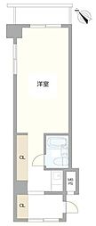 新子安ダイヤモンドマンション ワンルームの間取図画像