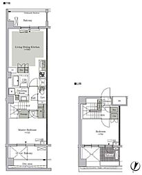 ParkCube西ヶ原STAGE 2LDKの間取図画像