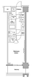 ヴェール・クレール大崎 1Kの間取図画像