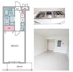パークフラッツ西早稲田 2階1Kの間取り