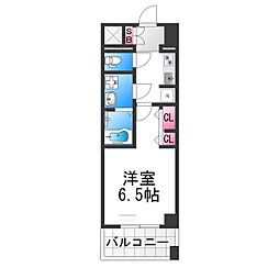 S-RESIDENCE堺altklas 14階1Kの間取り