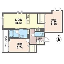 シャーメゾン　セルディーナ 00201 ｜ 東京都足立区栗原２丁目16-10（賃貸マンション2LDK・2階・66.51㎡） その2