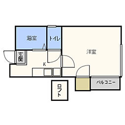 グリュックバレエー・M 1Kの間取図画像