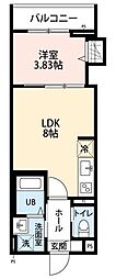 robothome大和市中央 1LDKの間取図画像