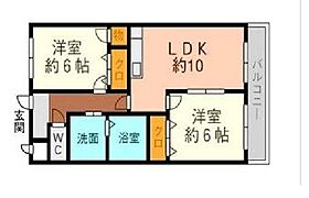 トレステーラ花みず木 205 ｜ 福岡県築上郡吉富町大字楡生165-1（賃貸マンション2LDK・2階・51.70㎡） その2