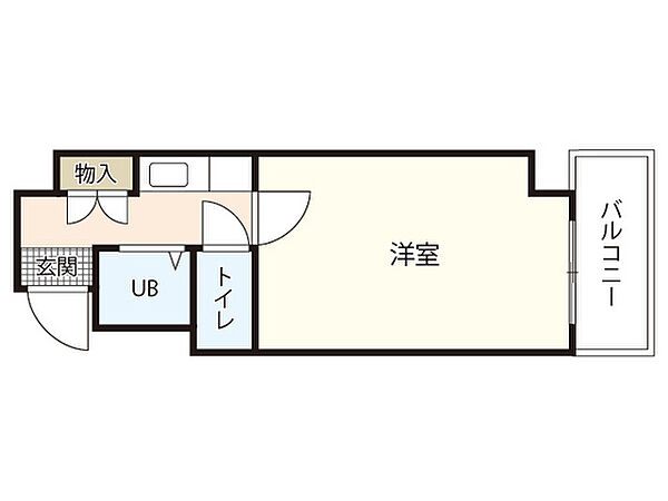 広島県広島市中区舟入本町(賃貸マンション1K・5階・18.40㎡)の写真 その2