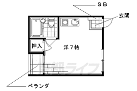 サンアヴェニュー墨染 106SL ｜ 京都府京都市伏見区撞木町（賃貸マンション1R・1階・17.00㎡） その2