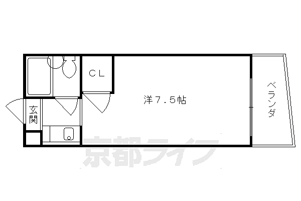 メゾン・ド・アムール 302｜京都府京都市伏見区東浜南町(賃貸マンション1K・3階・20.00㎡)の写真 その2