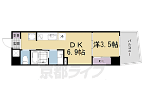 京都府京都市山科区東野舞台町（賃貸マンション1DK・3階・27.73㎡） その2