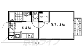 シュエット 205 ｜ 京都府八幡市上奈良城垣内（賃貸アパート1K・2階・26.27㎡） その2