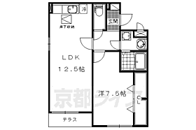 京都府京都市山科区大宅中小路町（賃貸アパート1LDK・1階・47.50㎡） その2