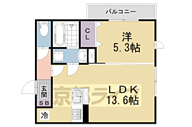 Ｄ－ＲＯＯＭ深草小久保町Ｃ 301 ｜ 京都府京都市伏見区深草小久保町（賃貸アパート1LDK・3階・44.04㎡） その2