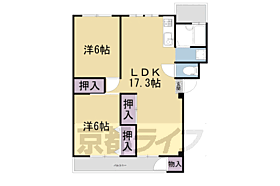 小倉マンション F45 ｜ 京都府宇治市小倉町西山（賃貸マンション2LDK・4階・58.55㎡） その2