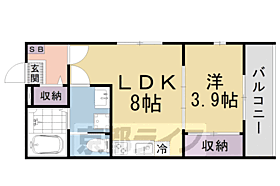 京都府京都市山科区椥辻番所ケ口町（賃貸アパート1LDK・3階・30.40㎡） その2