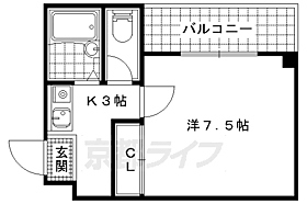 京都府京都市山科区竹鼻扇町（賃貸マンション1K・2階・26.00㎡） その2