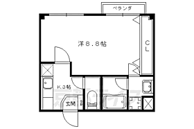 京都府京都市山科区竹鼻堂ノ前町（賃貸マンション1K・5階・26.51㎡） その2