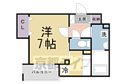 サンレーベ東垣外 1階1Kの間取り