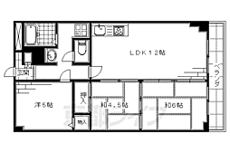 コンフォート清水 3階3LDKの間取り
