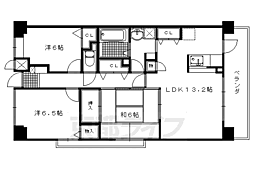 グランＫ’ｓ−ジオ 1階3LDKの間取り