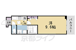 JR片町線(学研都市線) 同志社前駅 徒歩6分の賃貸アパート 1階1Kの間取り
