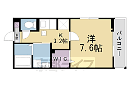 JR片町線(学研都市線) 同志社前駅 徒歩5分の賃貸アパート 1階1Kの間取り