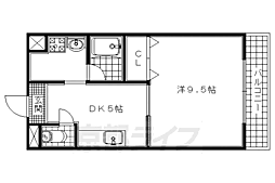 コンフォール大久保 2階1DKの間取り