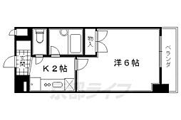 ＬＡ　ＦＯＮＴＥ　ＣＡＭＰＡＮＡ 4階1Kの間取り