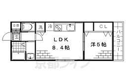 間取図画像 1LDK