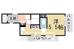 パル大久保 3階ワンルームの間取り