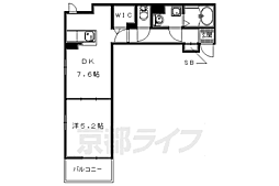 グランデ・カーサ・ケイII 3階1DKの間取り