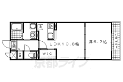 京都地下鉄東西線 椥辻駅 徒歩9分の賃貸マンション 4階1LDKの間取り