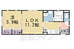 ラ・トランス 1LDKの間取図画像