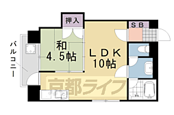 Scent一香 1LDKの間取図画像
