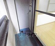 きれいな洗濯機置き場です