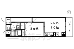 リバーパーク 1LDKの間取図画像