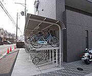 駐輪場。