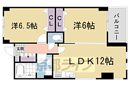 ローゼンガーデン 2LDKの間取図画像