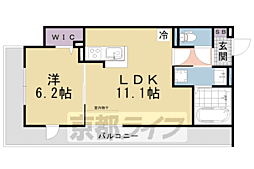 ソラーナ 1LDKの間取図画像
