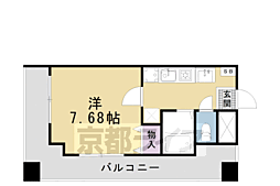 グランドパレス西大路EAST 1Kの間取図画像