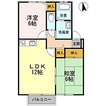 セジュールパディントン  ｜ 宮崎県宮崎市大字島之内（賃貸アパート2LDK・2階・53.44㎡） その2