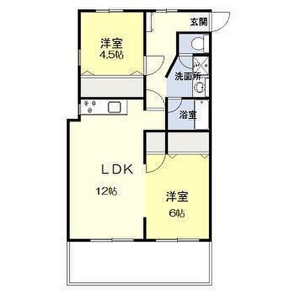 エクセル244 ｜宮崎県宮崎市月見ケ丘2丁目(賃貸マンション2LDK・2階・53.50㎡)の写真 その2