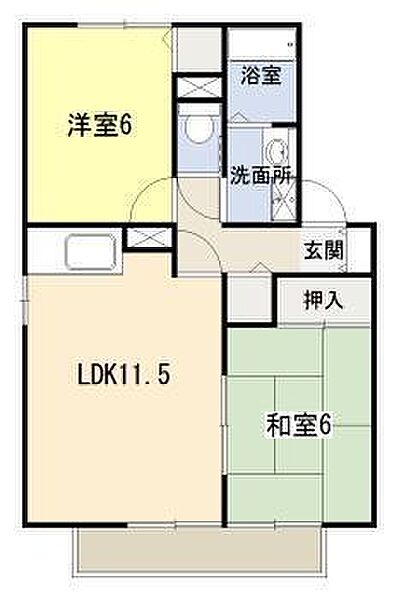 スペース城ヶ崎 202｜宮崎県宮崎市城ケ崎1丁目(賃貸アパート2LDK・2階・53.76㎡)の写真 その2