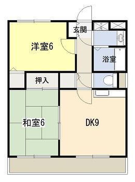 サンライズ大島 303｜宮崎県宮崎市大島町原ノ島(賃貸マンション2DK・3階・50.54㎡)の写真 その2