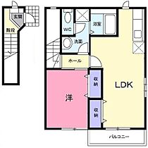 プラネッツあおき  ｜ 宮崎県宮崎市吉村町江田原（賃貸アパート1LDK・2階・51.47㎡） その2