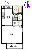 ビスタリー木花 201 ｜ 宮崎県宮崎市学園木花台桜1丁目（賃貸アパート1DK・2階・23.10㎡） その2