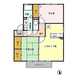 間取図画像 2LDK