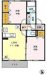 間取図画像 2LDK