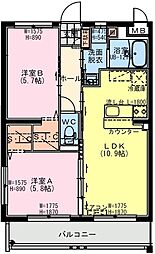 間取図画像 2LDK
